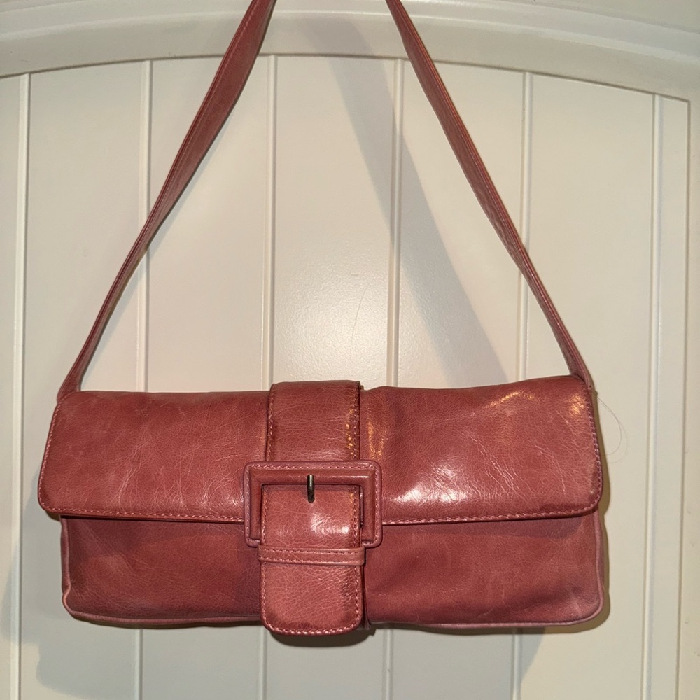 HOBO Pink Shoulder Bag with Soft Leather Finish